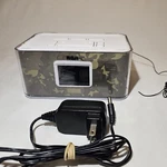 Rca RCR8622 Dual Alarm Clock Am Fm Radio Phone Usb Charger Reversable Graphic. Fixed Price $11.14.