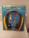 Vintage - Air Sports All Weather Radio Headset SR509 New Package. Fixed Price $20.00.