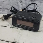 Vtg Spartus Alarm Clock Model 1146 Compact Black Red Display Vg Condition. Fixed Price $14.99.