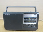 Sony ICF-38 Portable Am/fm 2-BAND Radio Compact Dark Gray Analog Tested. Fixed Price $29.99.