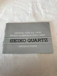Seiko Digital Type Alarm Pocket Dual Zone Timer Cal. 74101 Booklet New. Fixed Price $5.83.