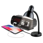 Sharp Digital Alarm Clock With Rapid Charge Amp Usb Port & 120V Power Outlets. Fixed Price $40.98.