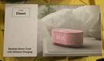 I-box Dawn Bedside Alarm Clock Wireless Charging Pink Bluetooth Stereo Sound. Fixed Price $25.00.