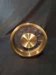 Vintage Seiko Round Gold And Glass Mantel Clock Quartz 7" QQZ138G Made Japan. Fixed Price $74.99.