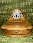 Vtg. Heritage Mint Ltd. Clock Treasure Box Oak Wood Timepiece Quartz. Fixed Price $39.99.
