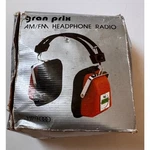 Vtg Gran Prix HP9000 Am/fm Headphone Radio W/box Working Condition Red. Fixed Price $27.99.