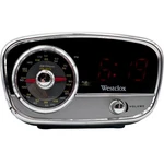 Westclox Retro Style Alarm Clock Radio Am/fm Aux Model 80193 Tested Works. Fixed Price $19.99.