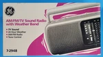 7-2948 Am Fm Tv Sound Weather Band Radio Portable Emergency Complete In Box. Fixed Price $39.95.