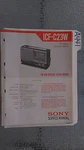 Sony ICF-C23W Service Manual Original Repair Book Digital Clock Radio. Fixed Price $19.98.