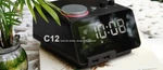 Homtime Digital Clock With Fm Radio, Wireless Charging & Bluetooth Speaker HC12. Fixed Price $58.73.