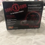 Vibrating Alarms Clock Loud Sonic Boom Bed Shaker Deaf Hearing Impaired. Fixed Price $40.00.