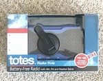 *new* Totes Weather Works Emergency Battery Free Radio Am/fm Bands. Fixed Price $19.88.