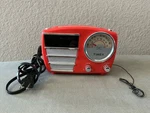 Vintage Timex T247E Retro Orange Table Alarm Clock Radio Am/fm Battery Backup. Fixed Price $49.99.