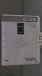 Sony ICF-S11W Service Manual Original Repair Book Receiver Radio 2 Band. Fixed Price $19.98.