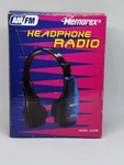 Vintage 90S Memorex Am/fm Headphone Radio Translucent Blue 224TRB. Fixed Price $30.00.