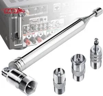 Fm Radio Antenna, Ancable Indoor Telescopic 75 Ohm Type Male Plug. Fixed Price $14.12.
