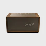 Geneva Time Digital Walnut Wireless Charging Bluetooth Speaker Clock. Fixed Price $335.00.