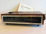 1976 Vtg SONY-ICF-C670W Digimatic Flip Alarm Clock Radio Woodgrain Am/fm-works!. Fixed Price $159.00.