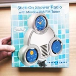 Sharper Image Stick-on Shower Radio, Mirror + Am/fm Tuner 2005 Open Box **read. Fixed Price $199.99.
