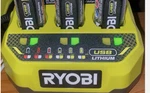 Ryobi Usb Lithium 3 Port Charger - FVCH01 With FVB02: 2AH Batteries * Open. Fixed Price $75.00.