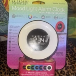 Crosse Technology Mood Light & Nature Sound Digital Alarm Clock Sealed New. Fixed Price $35.00.