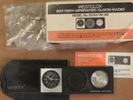 Westclox Solid State Am Fm Vtg Clock Radio Model 80144 Tested Works, Case & Box. Fixed Price $39.99.