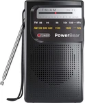Powerbear Portable Radio Am/fm, 2AA Battery Operated With Long Range Black. Fixed Price $21.82.