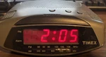 Vintage Timex T225B Gray Am/fm Digital Display Electronic Alarm Clock Radio. Fixed Price $8.88.