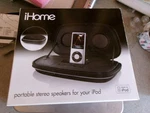 New Ihome IP45BZ Portable Stereo Rechargeable Speaker System For Iphone/ipod. Fixed Price $40.00.