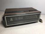 Vtg 1980S General Electric Flip Numbers Alarm Clock Radio Woodgrain 7-4305C. Fixed Price $58.99.