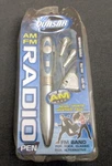 Quasar Radio Pen Fm Am Stereo Earbuds Black Ink Model QP-6 Silver New. Fixed Price $12.95.