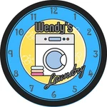 Personalized Clock -laundry Room, Service, Laundry, House Warming, Teal. Fixed Price $29.99.