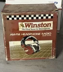 Vintage Nascar Winston Cup Motorsports Am/fm Radio Red Headphones. Fixed Price $9.99.