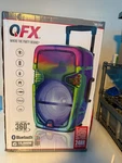New Qfx 15" Bluetooth Rechargeable Speaker TMS-1560. Fixed Price $112.50.