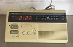 Sony ICF-C220W Dream Machine Radio Am/fm Vintage Dual Alarm Digital Clock Tested. Fixed Price $24.95.