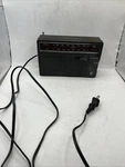 General Electric 7-2660D Portable Radio 2-WAY Power Battery & Cord. Fixed Price $17.94.