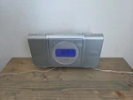 Capello CR25 Cd Playerdual Alarm Clock Gray Radio Sleek Slim Portable. Fixed Price $19.99.