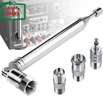 Fm Radio Antenna, Ancable Indoor Telescopic 75 Ohm Type Male Plug. Fixed Price $18.39.