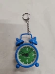 Kikkerland Blue Green Mini Alarm Clock Keychain. Fixed Price $18.00.