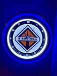 International Semi Truck Driver Rig Garage Neon Style Led Wall Clock Sign. Fixed Price $134.99.