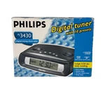 Nos Philips AJ3430 - Am/fm Digital Tuner Alarm Clock With Large Display. Fixed Price $44.91.