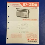 Sony ICF-C815W Service Manual Original Paper Oem Repair Guide Usa. Fixed Price $19.96.