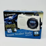 Emerson RP6248 White Instant Weather Portable Am/fm Tv Band Radio Tested Works. Fixed Price $10.84.