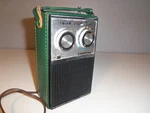Electra Solid State Fm Am Portable Transistor Radio - Rare Olive Green Case. Fixed Price $18.99.