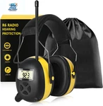 Am Fm Radio Ear Muffs 30DB Noise Reduction Headphones W/ Display Aux. Fixed Price $74.81.