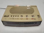 General Electric White Softlite Alarm Clock Radio 7-4657A Night Light Vintage. Fixed Price $23.00.