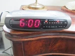 Emerson Research Smartset Clock Radio CKS2020 Color (gray & Purple). Fixed Price $28.90.