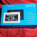 Crosse Technology WT-8002U-V2 Digital Alarm Clock, Silver, Large Display. Fixed Price $13.50.
