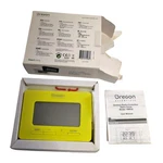 Oregon Scientific RM938 Green Yellow Digital Radio-controlled Atomic Alarm Clock. Fixed Price $19.99.