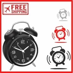 Peakeep 4 Inches Twin Loud Bell Alarm Clock With Stereoscopic Dial Backlight. Fixed Price $24.34.